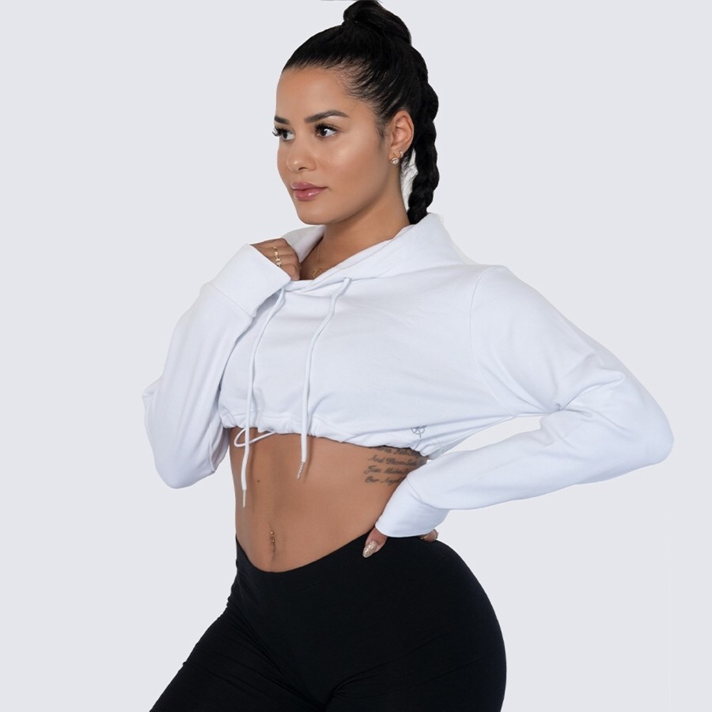 Workouts by Katya cropped drawstring hoodie bundle